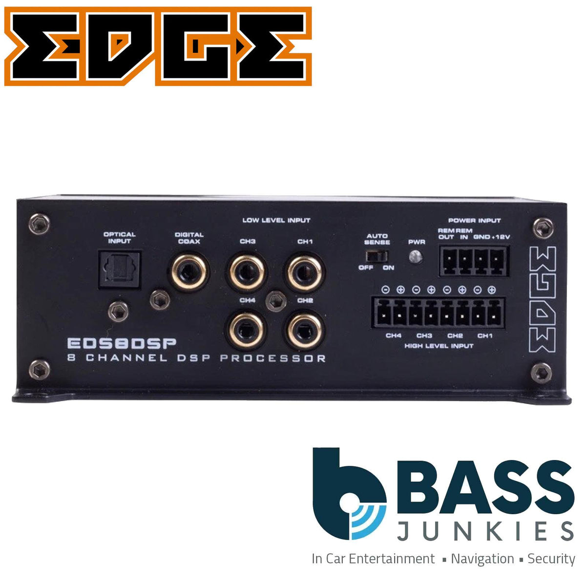 EDGE EDS8DSP-E3 - 8 Channel RCA Digital Signal Processor DSP Car Audio Amplifier