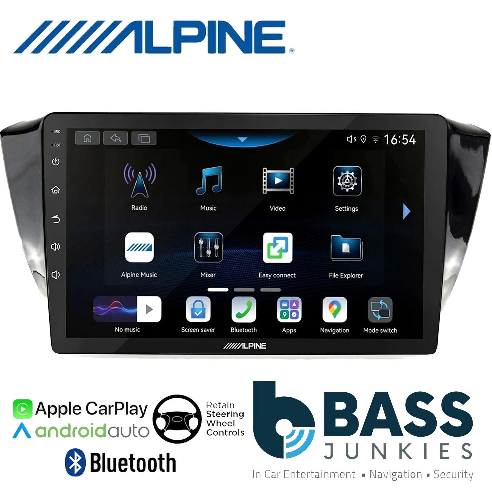 Alpine 9" CarPlay Android Car Stereo Kit For Skoda Superb Black 2016 Onwards