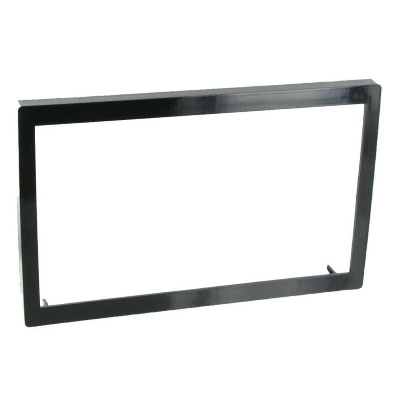 UNIVERSAL 110mm Car CD Stereo Radio Double Din Facia Fascia Cage Trim BLACK