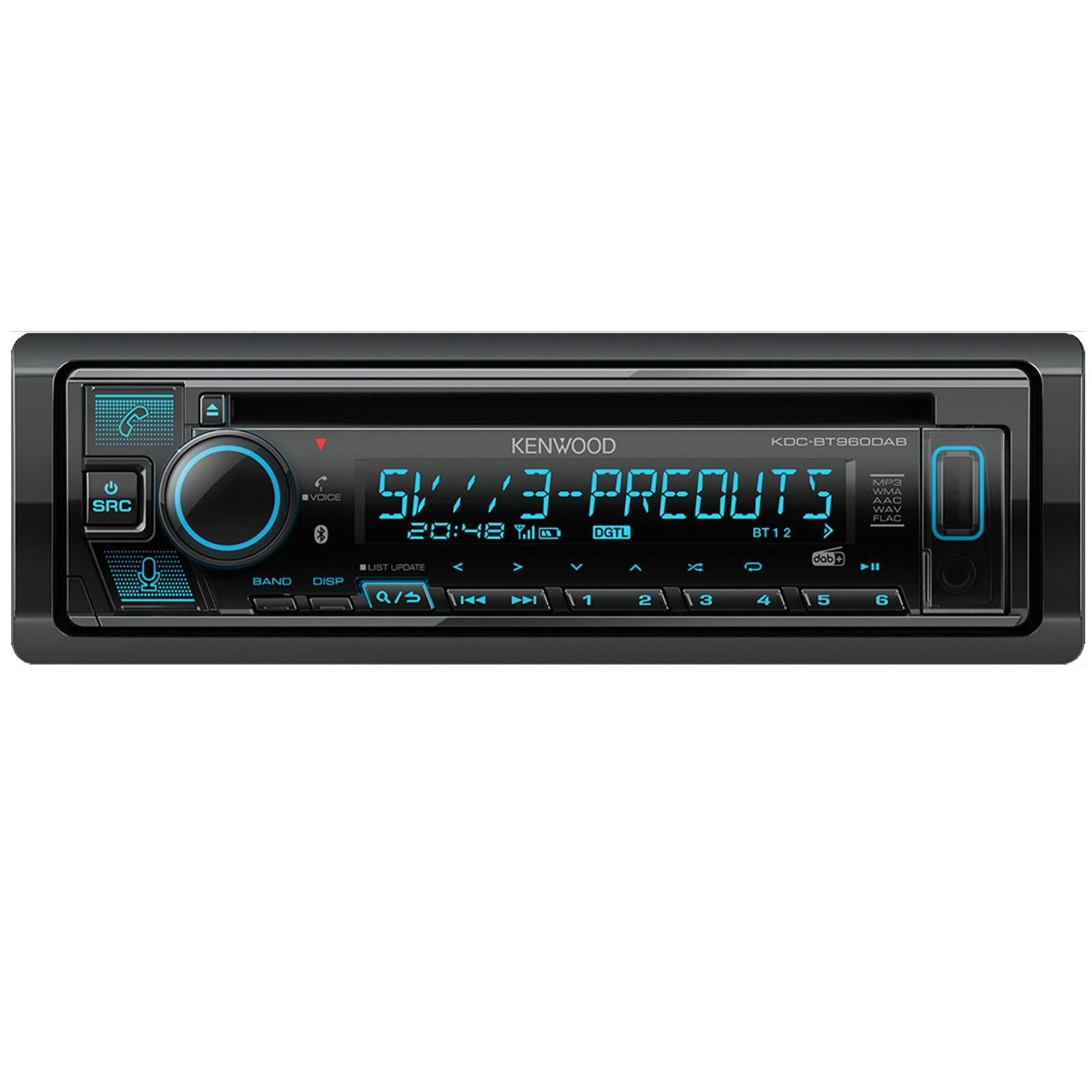Kenwood KDC-BT960DAB - CD/MP3/Bluetooth DAB+ Android USB 3 RCA Car Stereo
