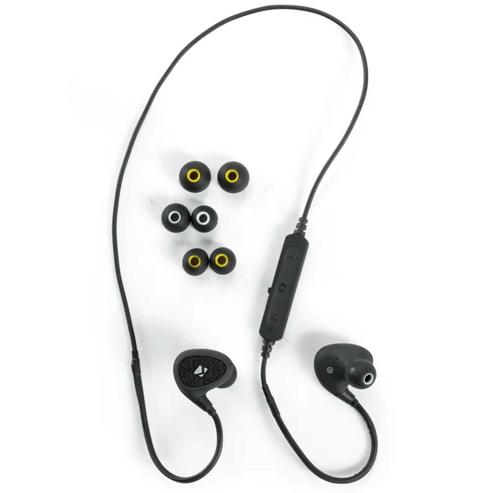Kicker 44EB400BTB - Wireless Bluetooth Waterproof Earbuds With Mic IPX7