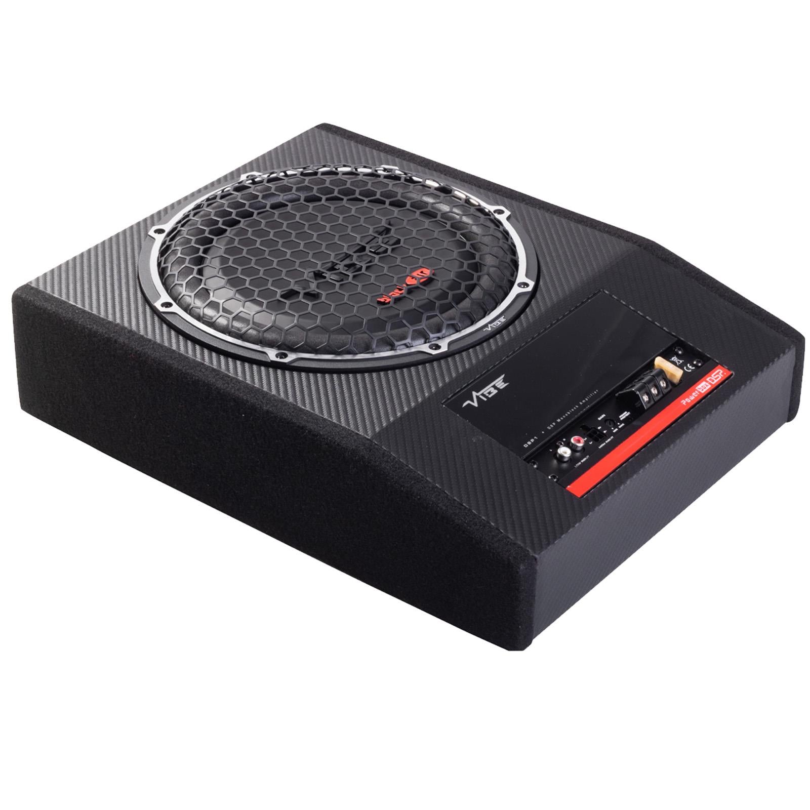 Vibe OPTISOUNDAUTO10A-V4 - 10" 900 Watts Amplified Underseat Car Subwoofer