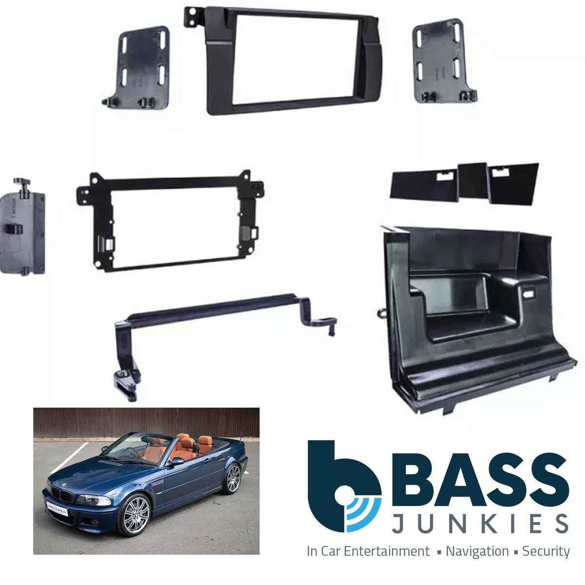 BMW 3 Series E46 1999-2006 Double DIN Car Stereo Right Hand Drive Fascia Panel