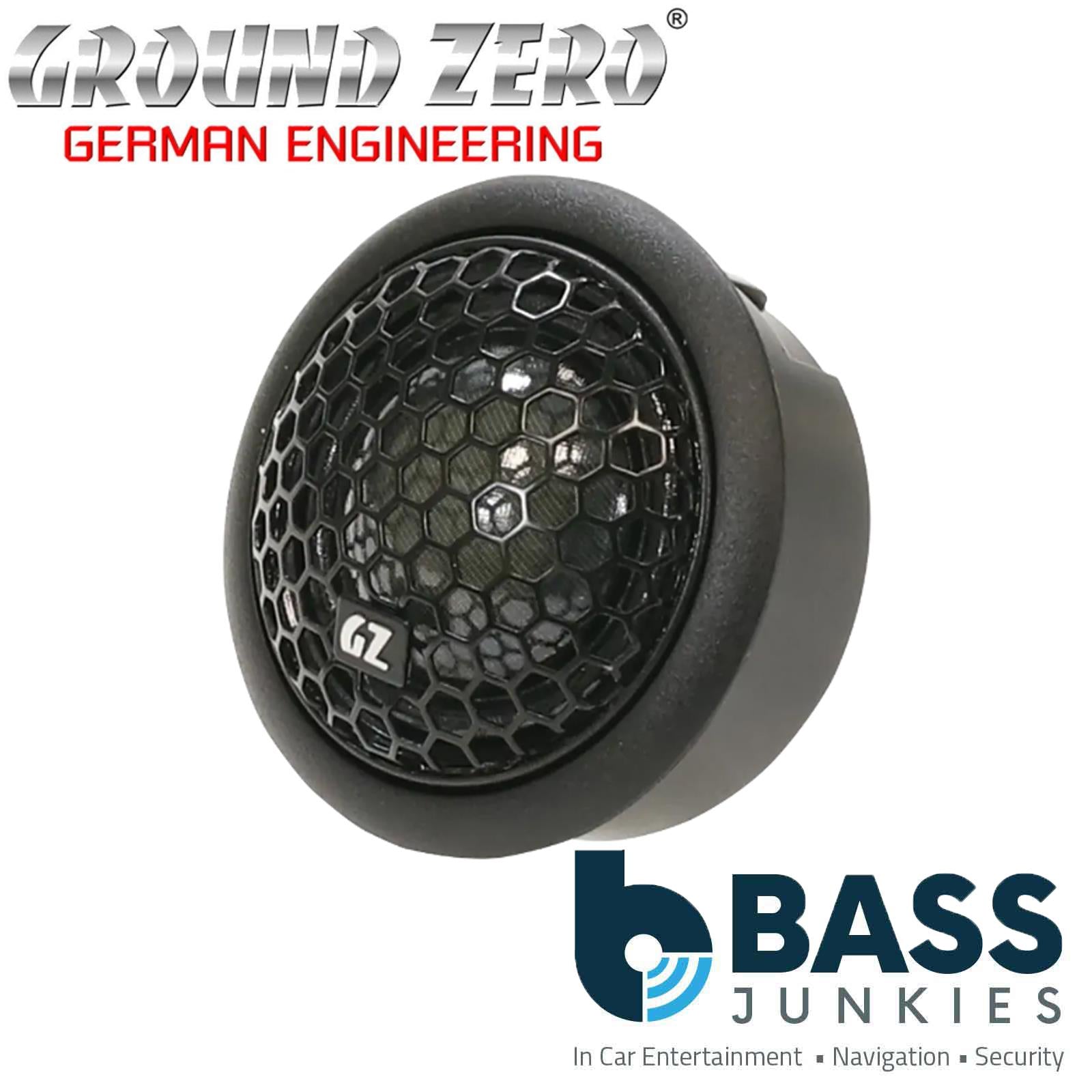 GROUND ZERO GZUT 28SQ 130 Watts 28 mm / 1.1″ silk dome tweeter