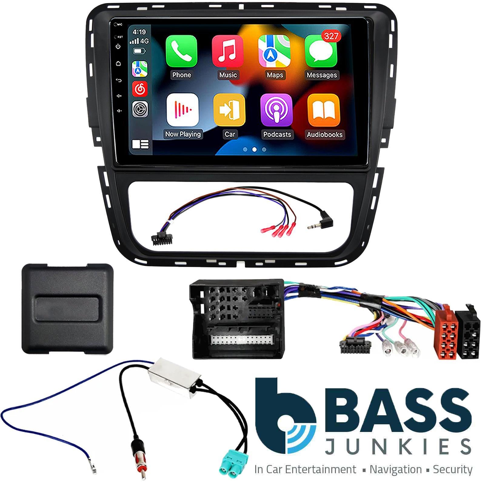 UPGRADED 9" CarPlay Android Car Stereo Kit For VW Passat with Manual AC 2012-2015