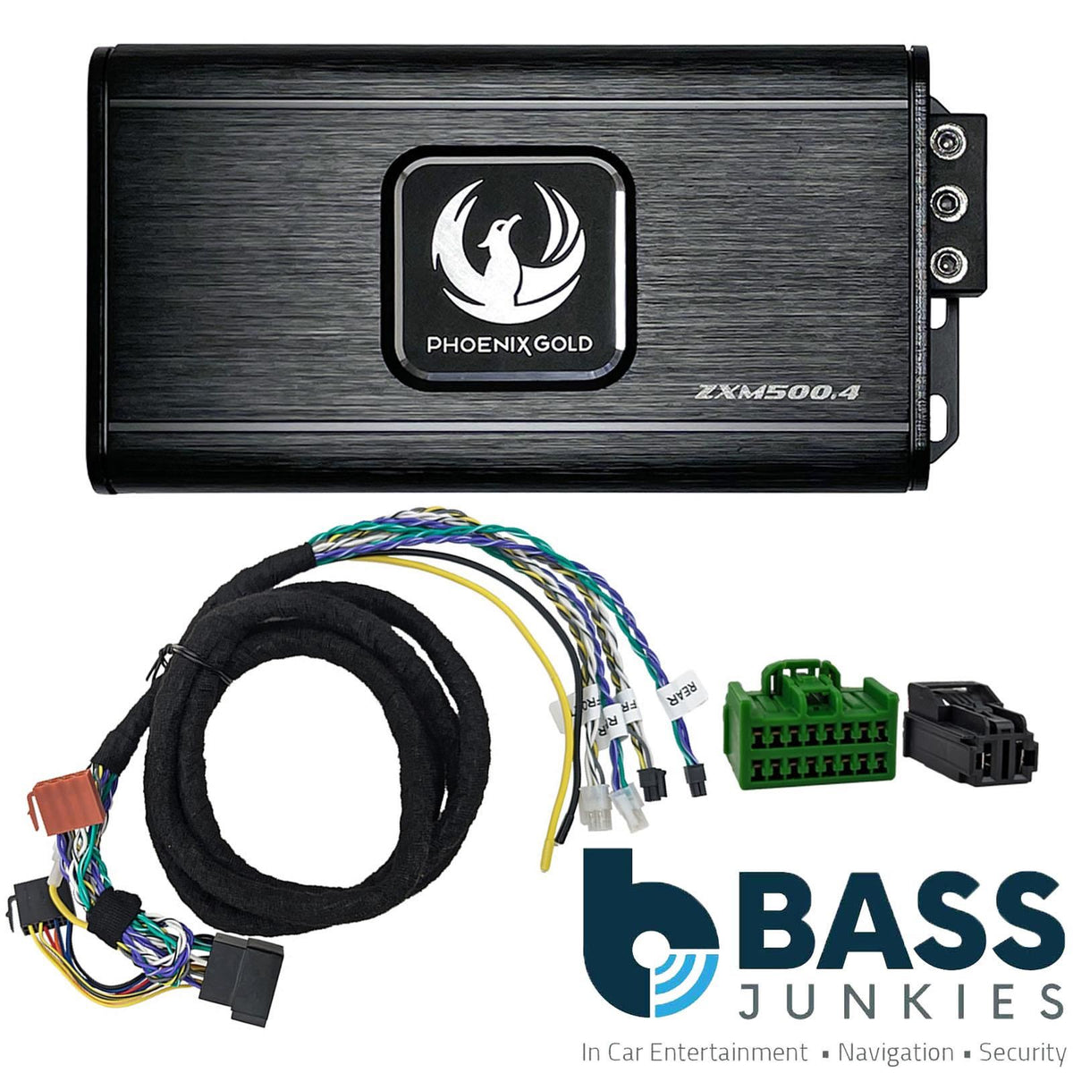 Phoenix Gold ZXMPVW2 500 Watts 4 Channel Plug & Play Car Amplifier Kit To Fit Volkswagen Passat B7 2010-2014