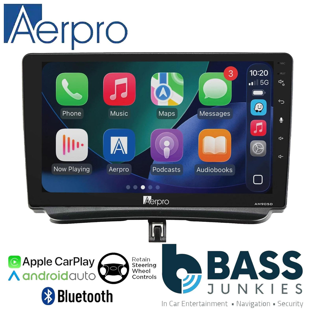 Aerpro 9" DAB CarPlay Android Car Kit For Ford Transit Torneo Courier 2014-2018