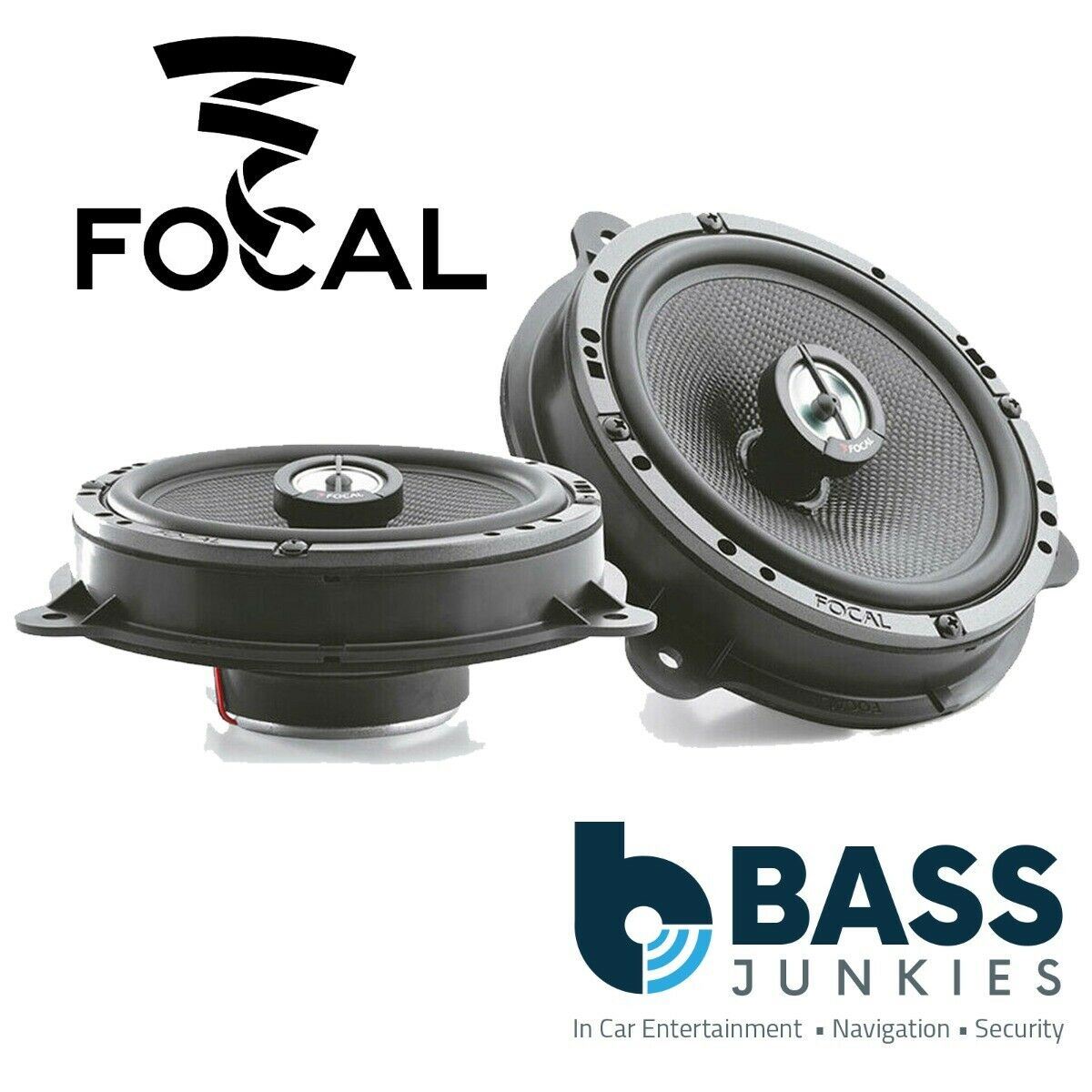 Focal 6.5" 240 Watts Coax Car Speakers For Smart Fortwo Convertible Trad 2014-21