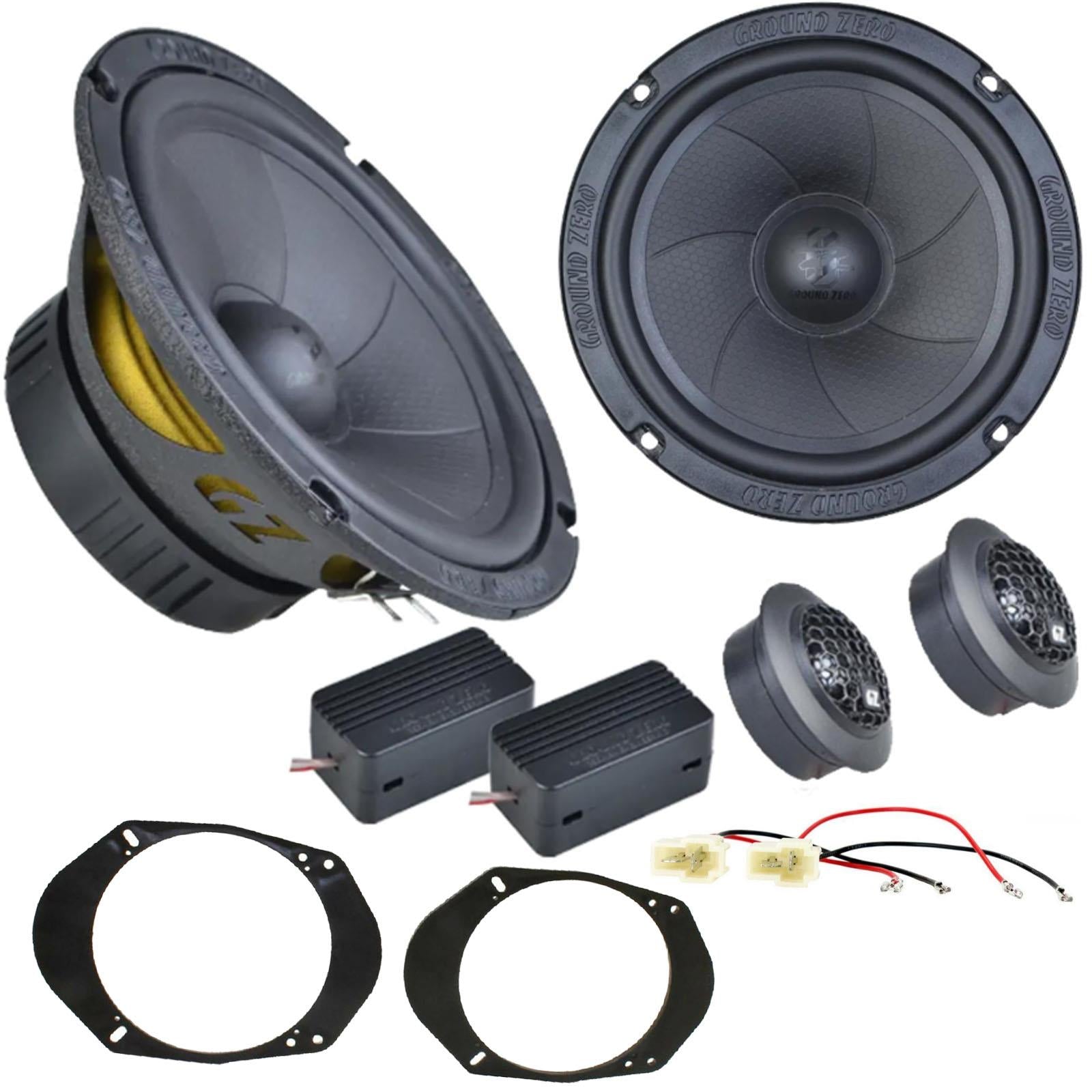 Ford Mondeo 92-96 Ground Zero 240W 6.5" 2 Way Coaxial Front Door Car Speakers
