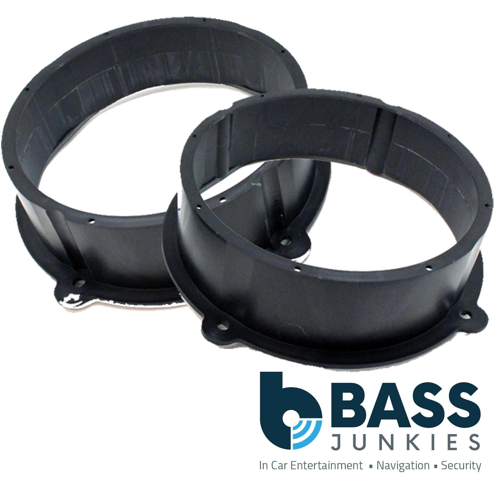 Audi TT MK2 2007 - 2014 -  8" Focal Front Door & 6.5" Rear Side Car Speaker Upgrade Fitting Kit