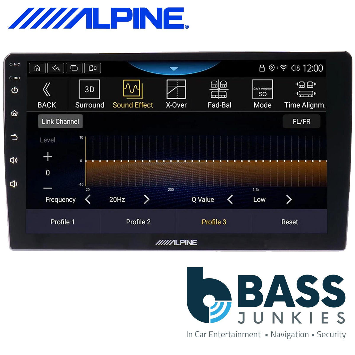 Alpine INE-AX809 - 9" Bluetooth Apple CarPlay Android Mirror link DSP Car Stereo