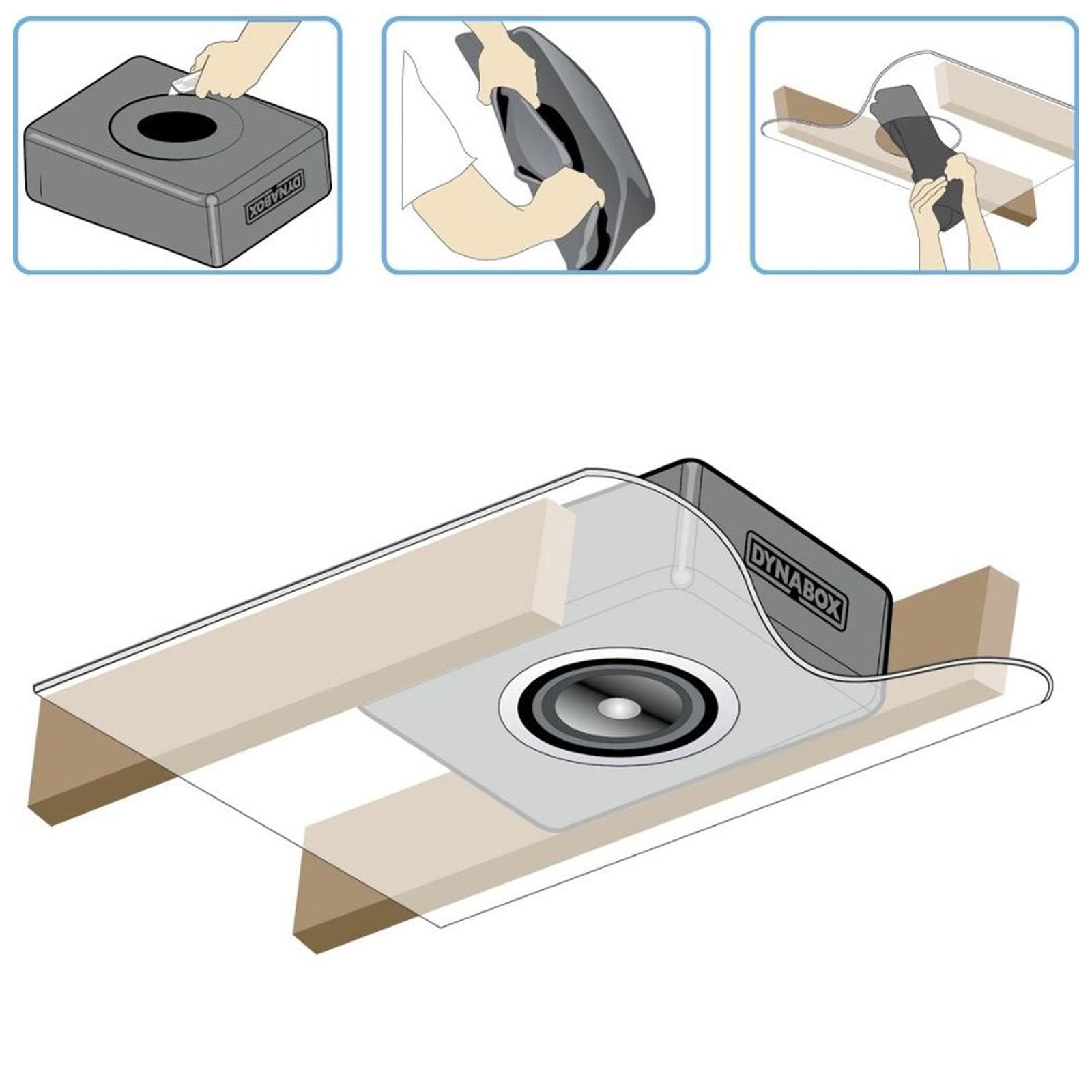 Dynamat DynaBox 6" Ceiling Speaker Back Box Sound Isolation Kit
