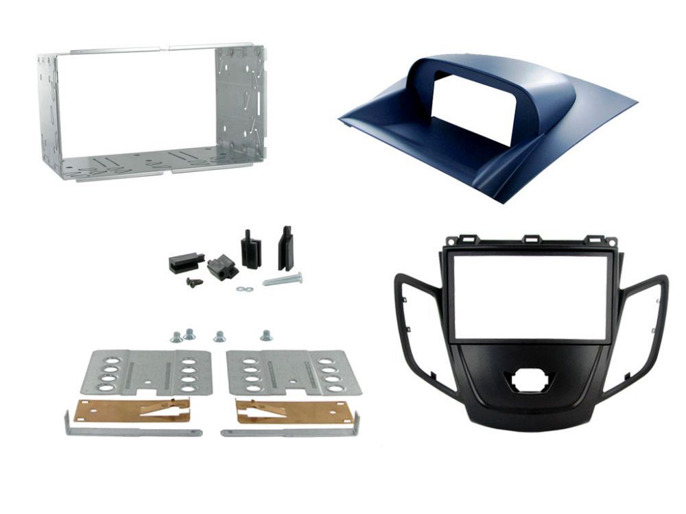 Connects2 CT23FD26 Ford Fiesta 2008 Onwards Car Stereo Double Din Fascia Panel & Cage Kit