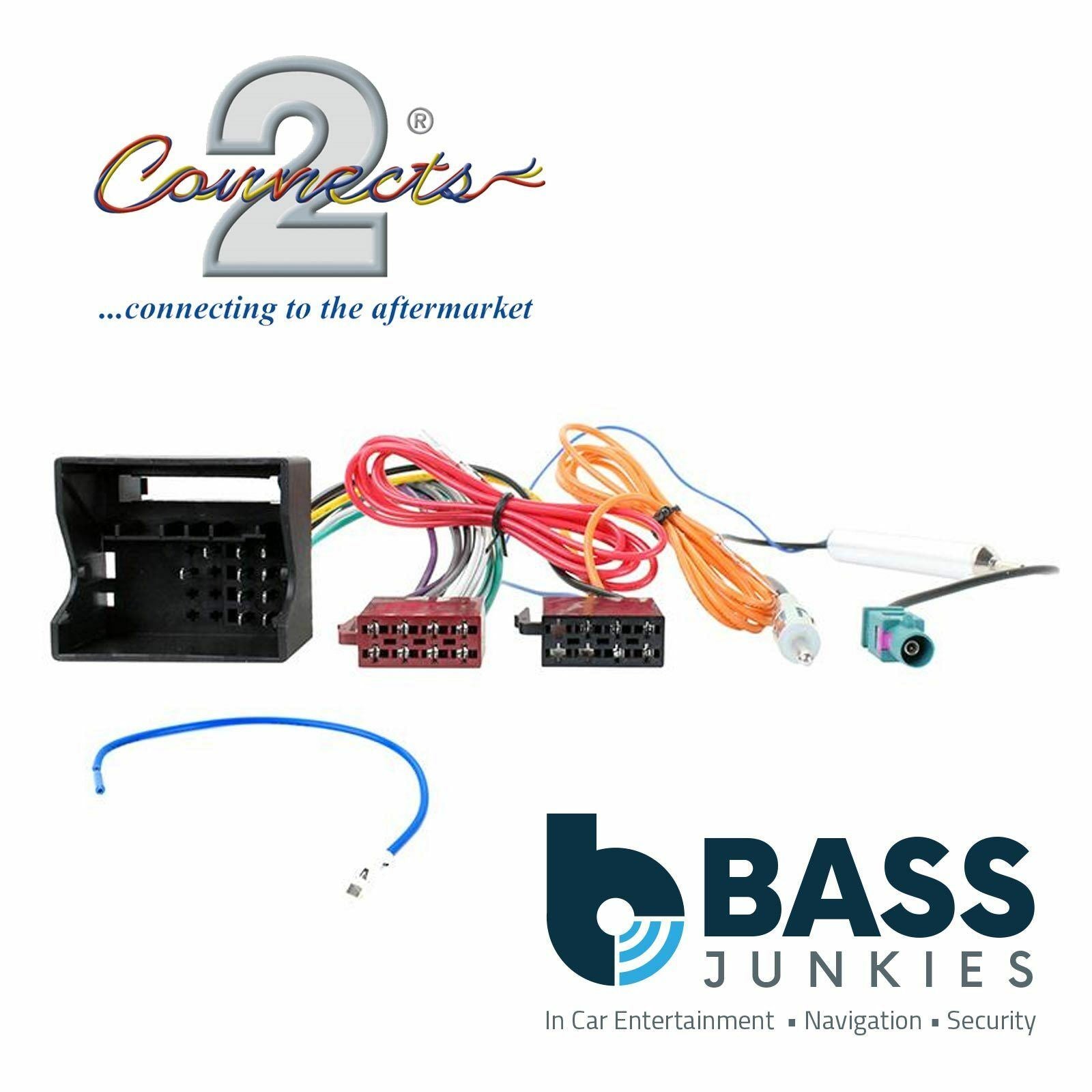 Connects2 CT20AU12 - Audi A2 A3 A4 A6 TT Car Stereo Wiring Harness Adaptor lead