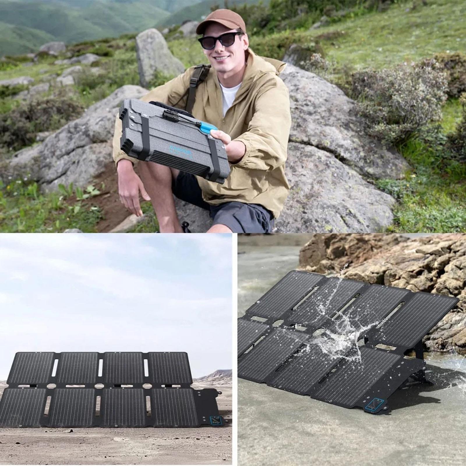 Anker SOLIX - PS100X 100 Watt Foldable Portable Solar Panel with 23% Conversion Efficiency