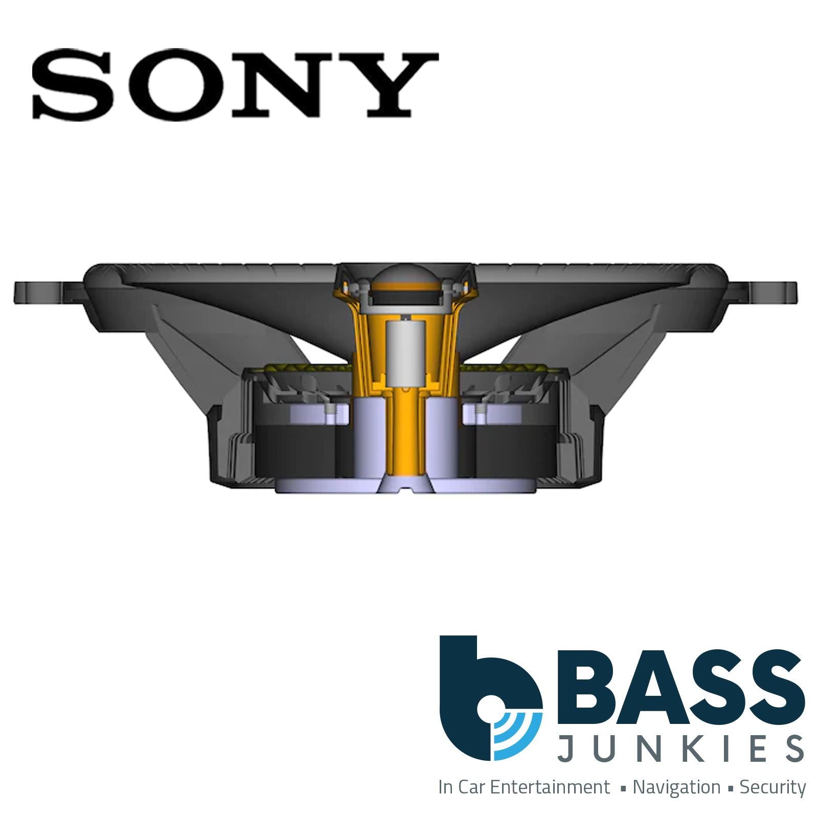 Sony XS-680ES - Mobile ES Series 6"x8" 16x20cm 2-Way Coaxial Speakers [Pair Rating: 480watts Total Power & 150w RMS] Each Speaker Rating Total 240w & 75w RMS (2x 6x8" 16cm x 20cm Speakers)