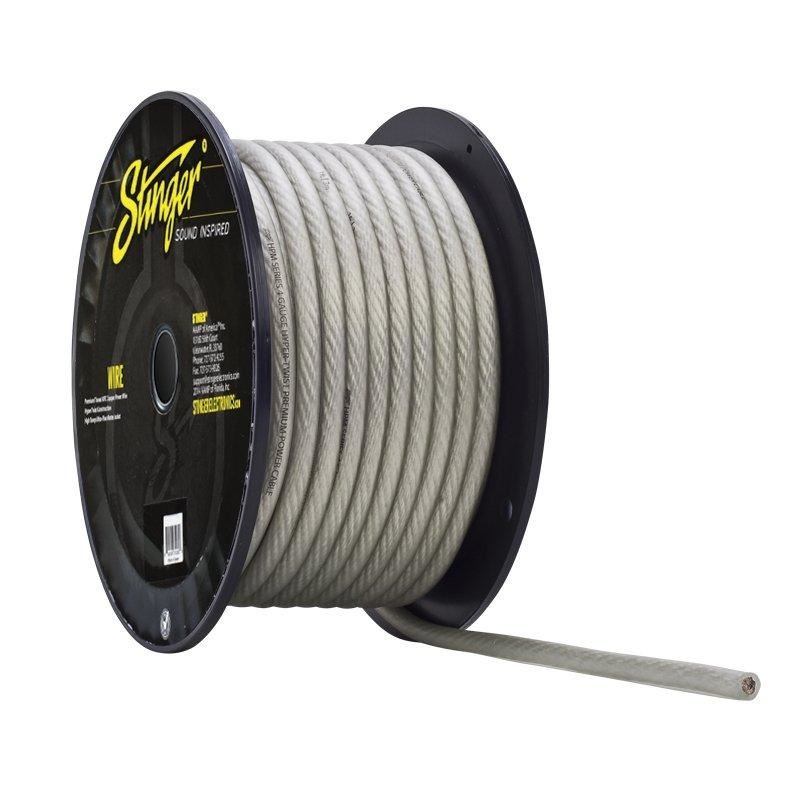 Stinger SHW14C - 4 AWG Clear TRU-SPEC Copper Hyper Twist Ultra Flexible 1 Metre Car Amplifier Power Cable
