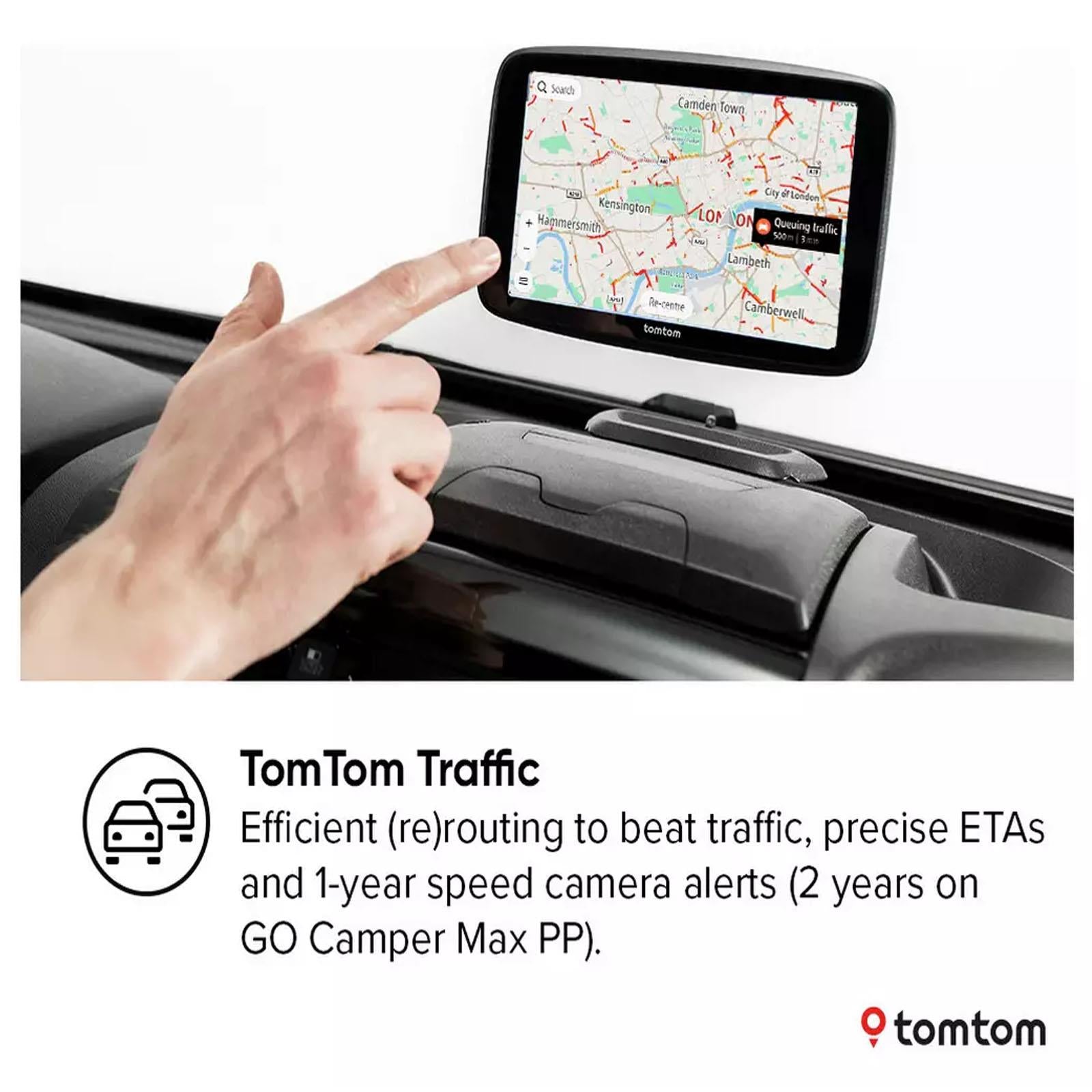 TomTom GO Camper Max 2nd Gen 7" Caravan & Motorhome GPS Portable Navigation
