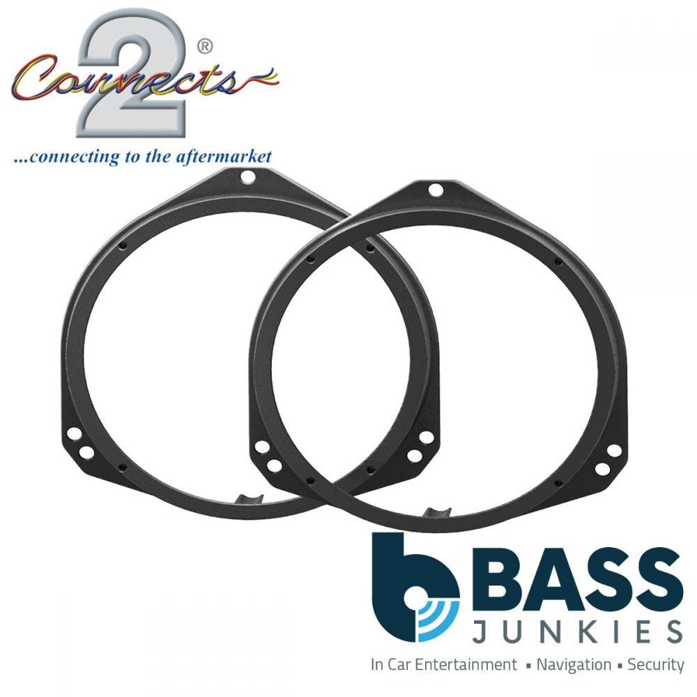 Connects2 CT25BM07 - BMW X5 E53 165mm 16.5cm 6.5" Front Door Car Speaker Adapter Brackets