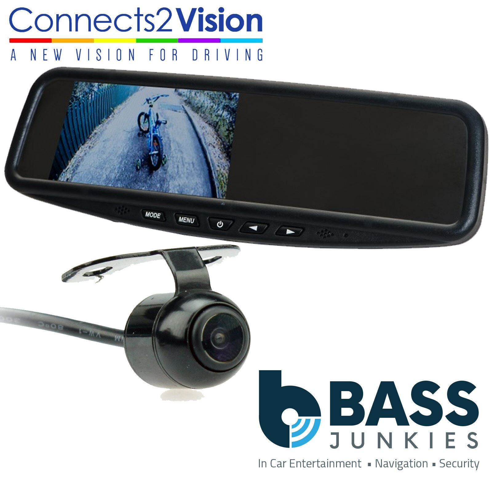 Universal Car Van Rear View Reversing Camera & 4.3" Mirror Mount Screen CAM-18