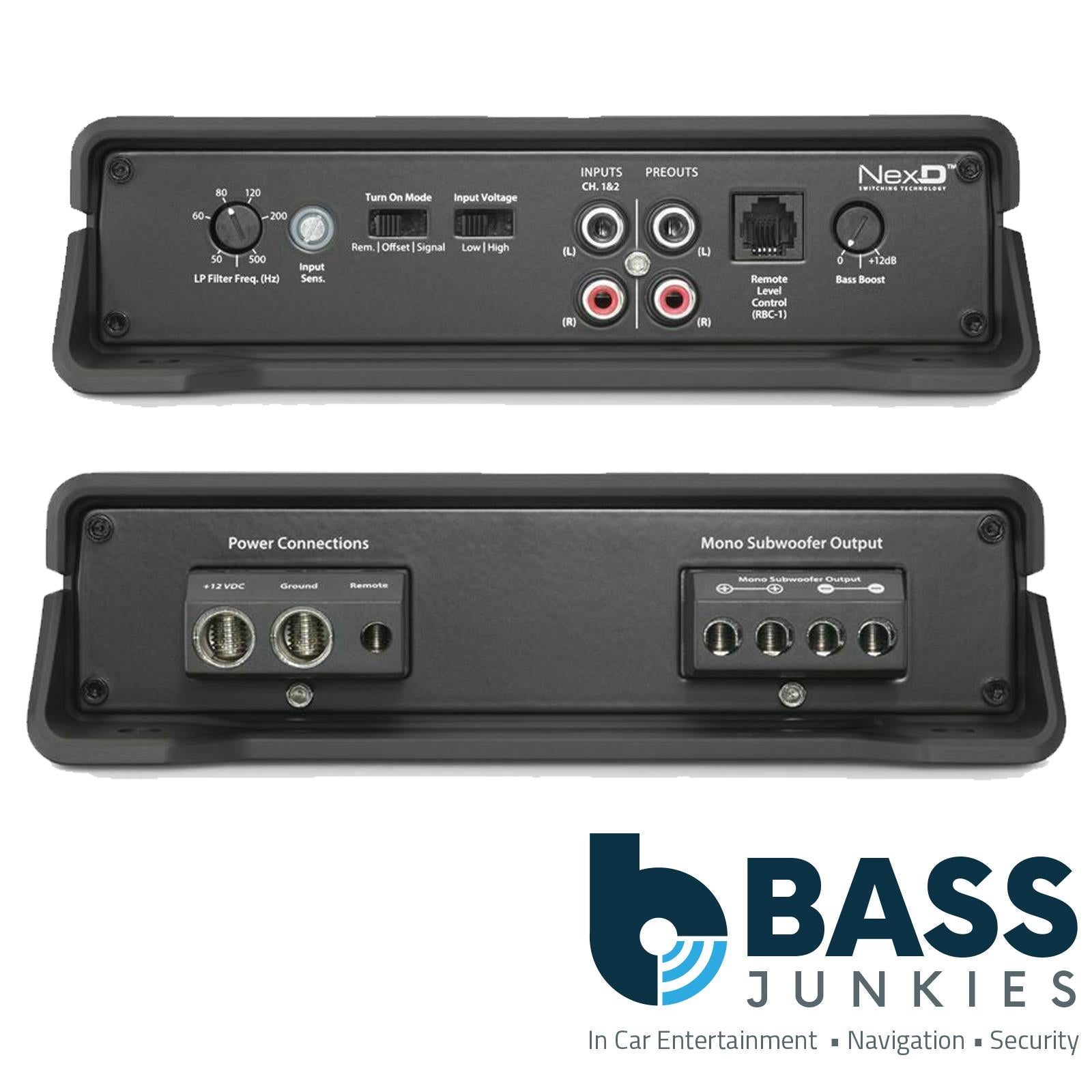 JL Audio JD250/1 Monoblock Class D Amp – 250W x1 @ 2Ω / 150W x1 @ 4Ω (14.4V)