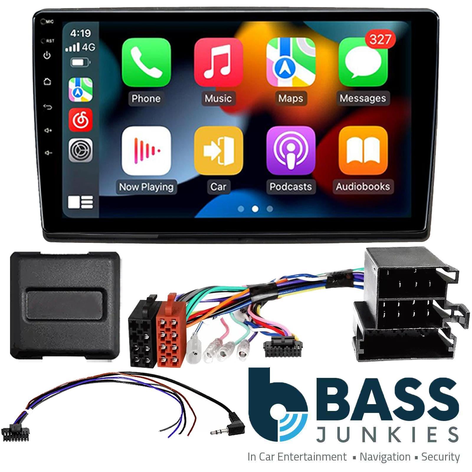 UPGRADED 9" CarPlay Android Car Stereo Kit For Nemo Bipper Fiorino Qubo 2008 Onwards
