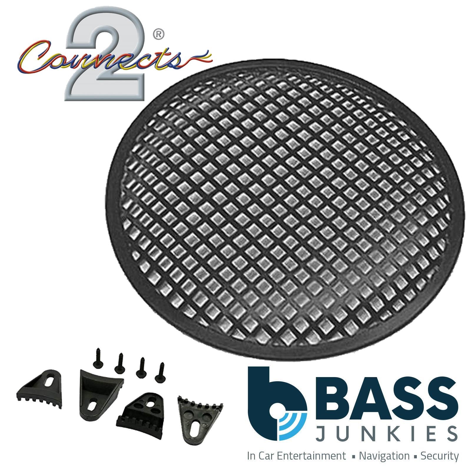CT25UV27 - Single 10" 25cm 250mm Sub Subwoofer Speaker Grill with Mounting Clips