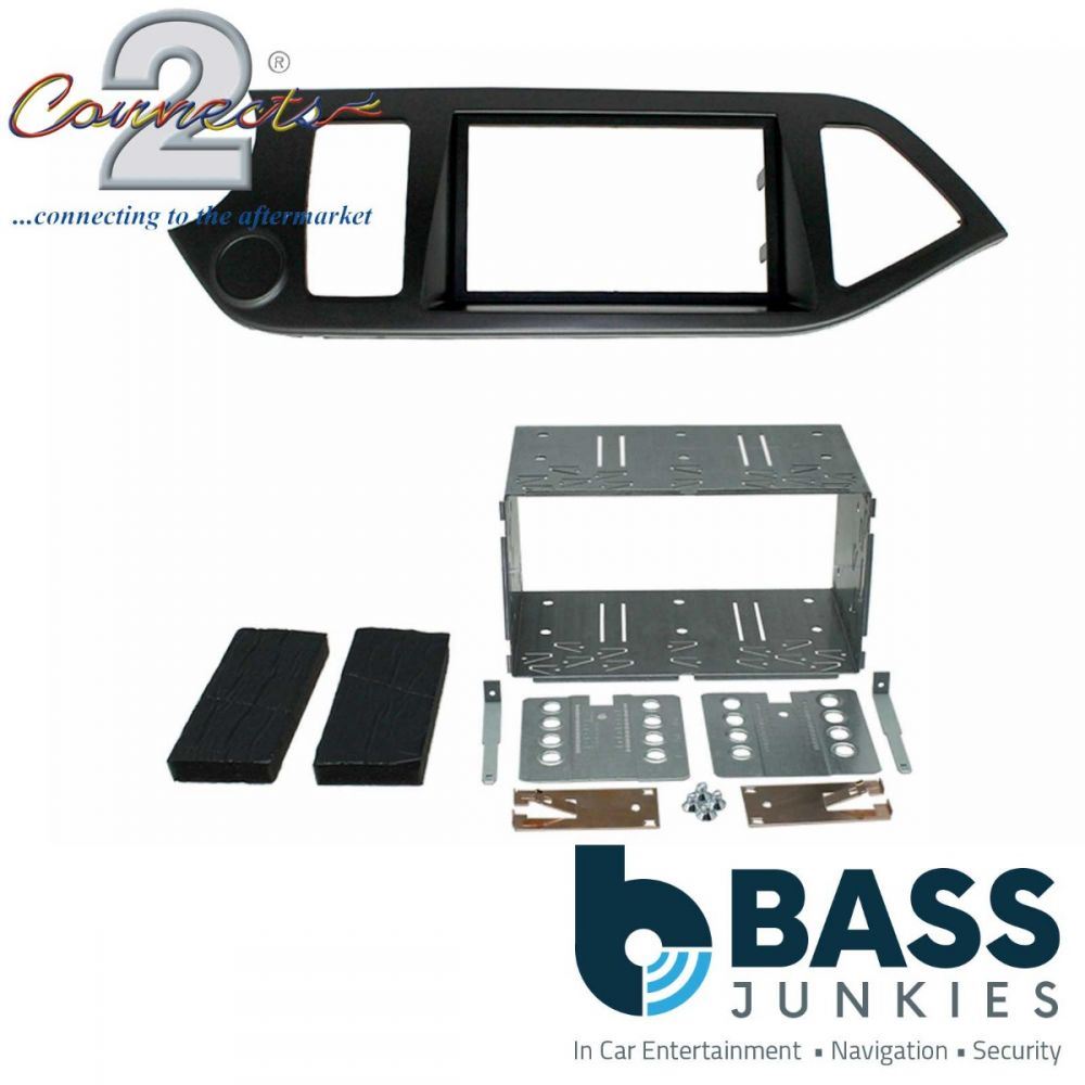 Connects2 CT23KI30L Kia Picanto 2011 Onwards Car Stereo Double Din Fascia Panel