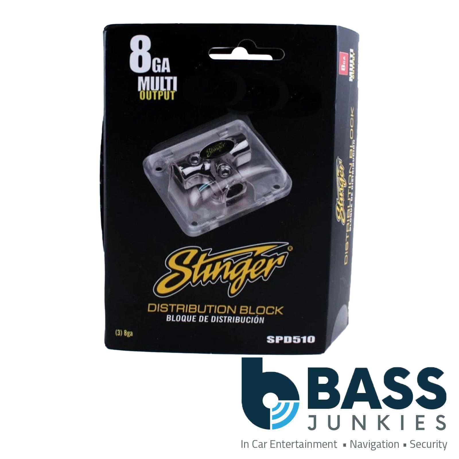 Stinger SPD510 Power Distribution T-Block – 3 × 8 Gauge Inputs/Outputs