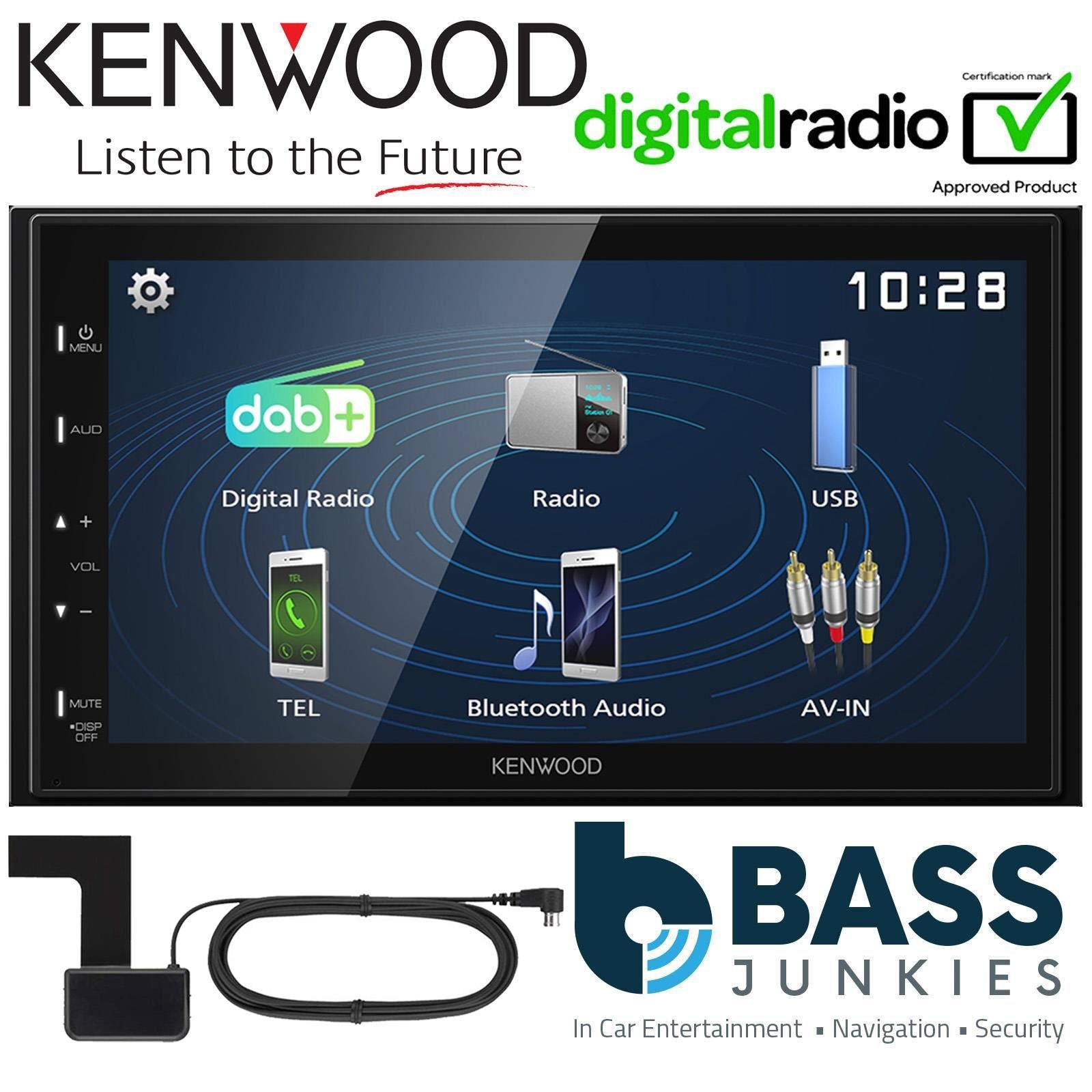 Kenwood DMX-125DAB + CTK Fitting Kit fits Volkswagen Tiguan 2015-20
