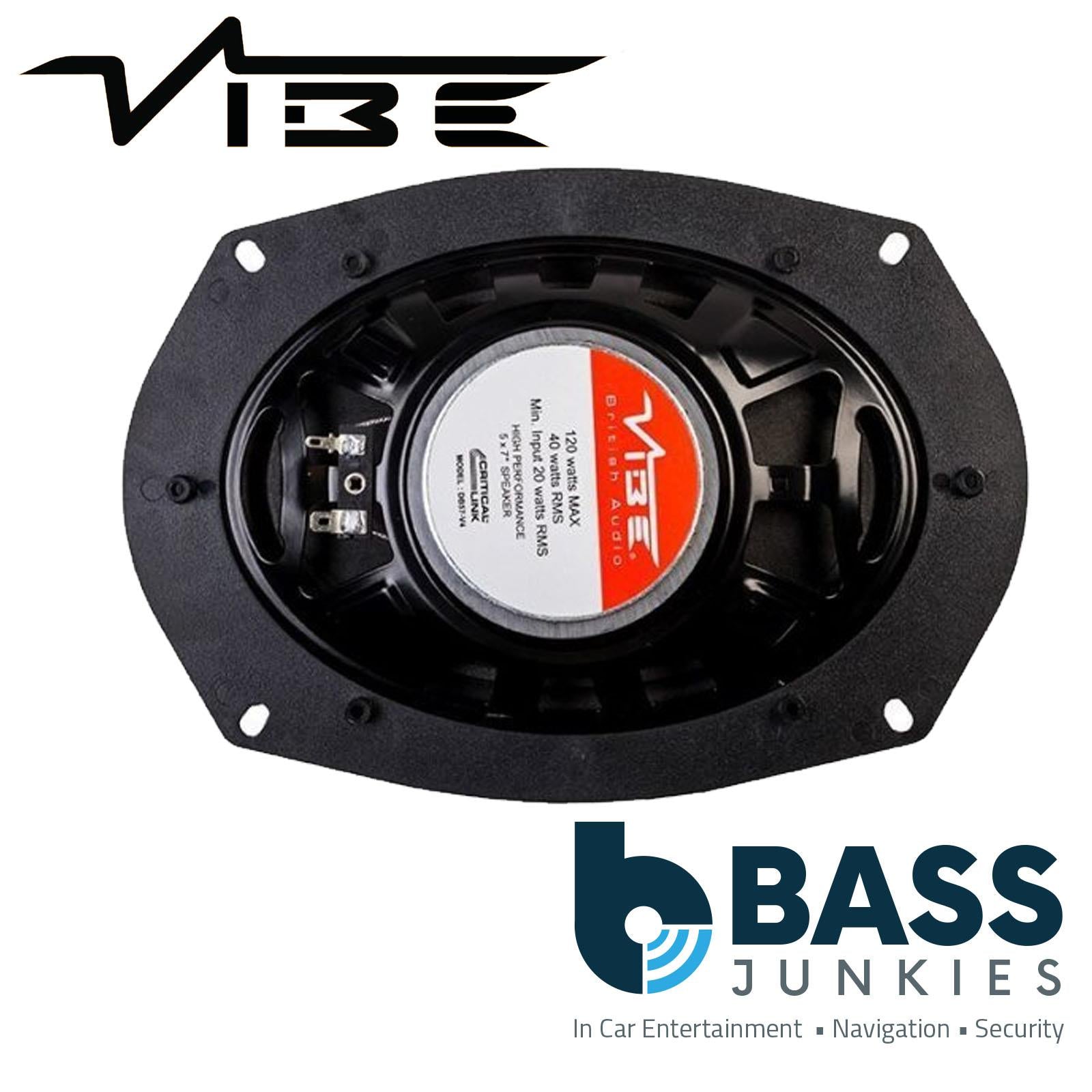 VIBE DB57-V4 Critical Link 5x7 Inch Dual Cone Car Single Speaker Replacement