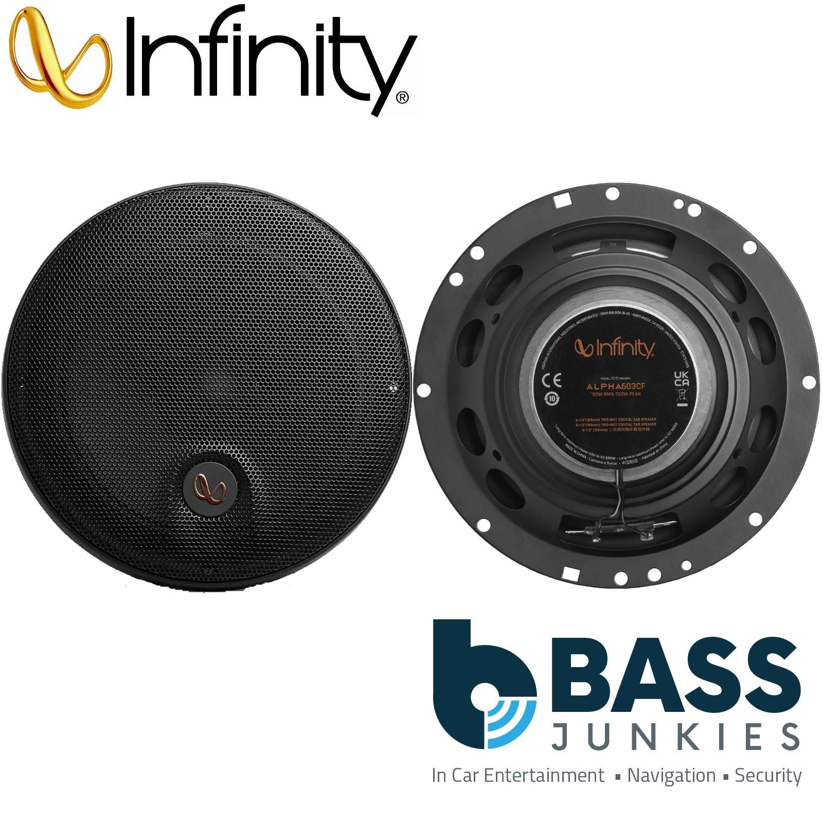 Infinity By Harman - Alpha 603C 6.5" 720 Watts Component Kit Car Door Speakers