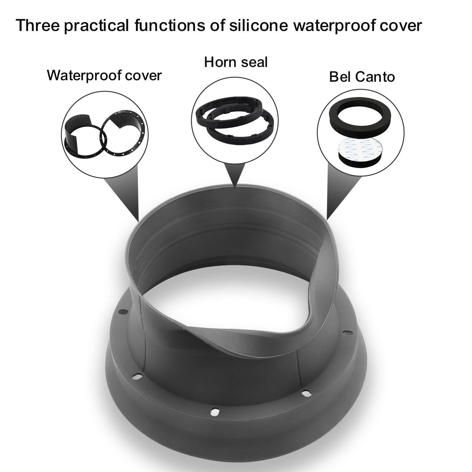 Recoil SPB65 - 17cm 6.5″ Waterproof Silicone Car Speaker Baffle & Isolator Kit