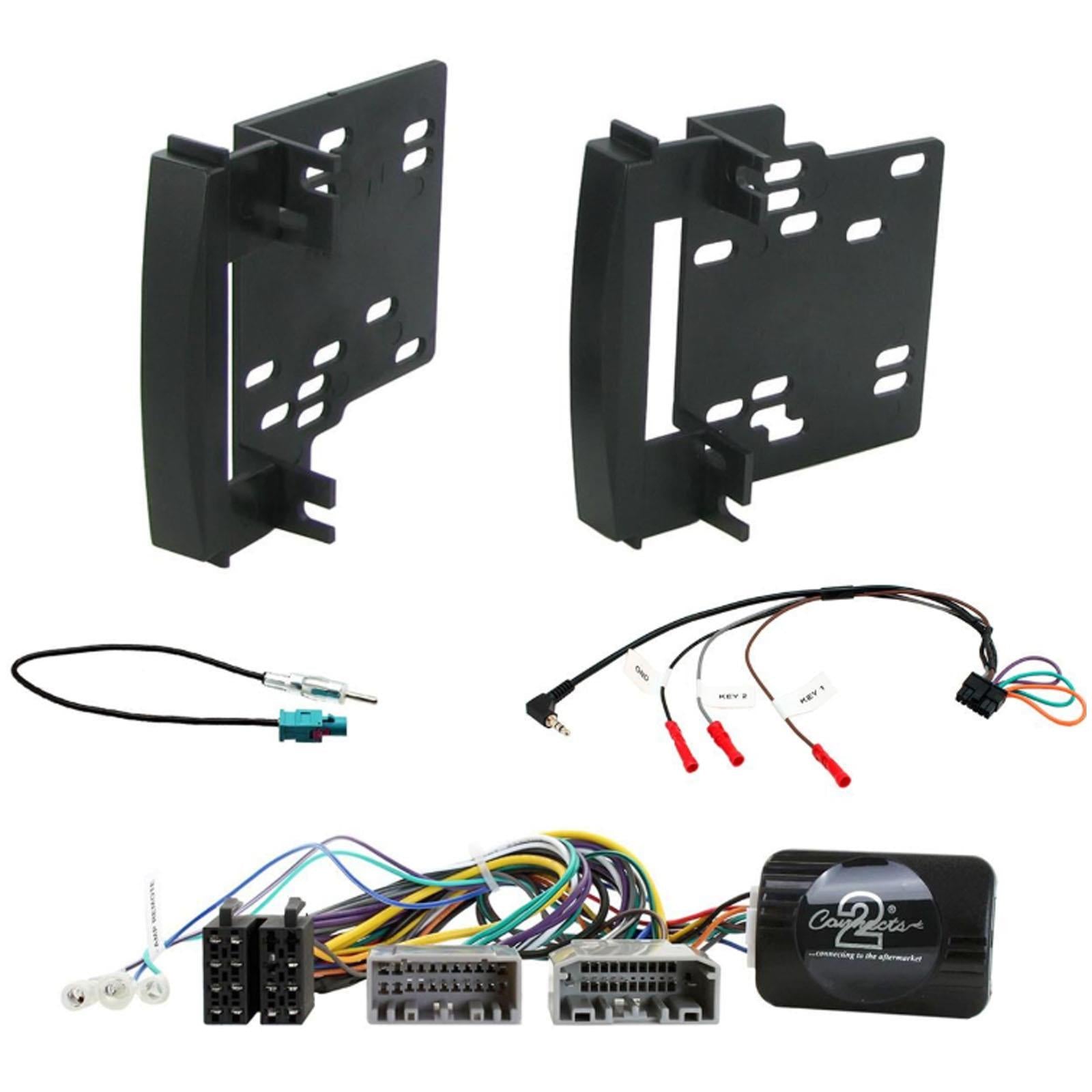 Double Din Stereo Fitting Kit + Steering Controls to fit Dodge Avenger 2007-09