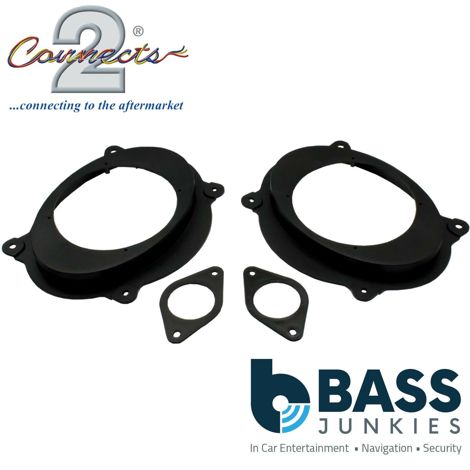 Connects2 CT25TY11 - Toyota Camry 2006 - 2011 165mm 6.5" Front Door Car Speaker Adapter Brackets