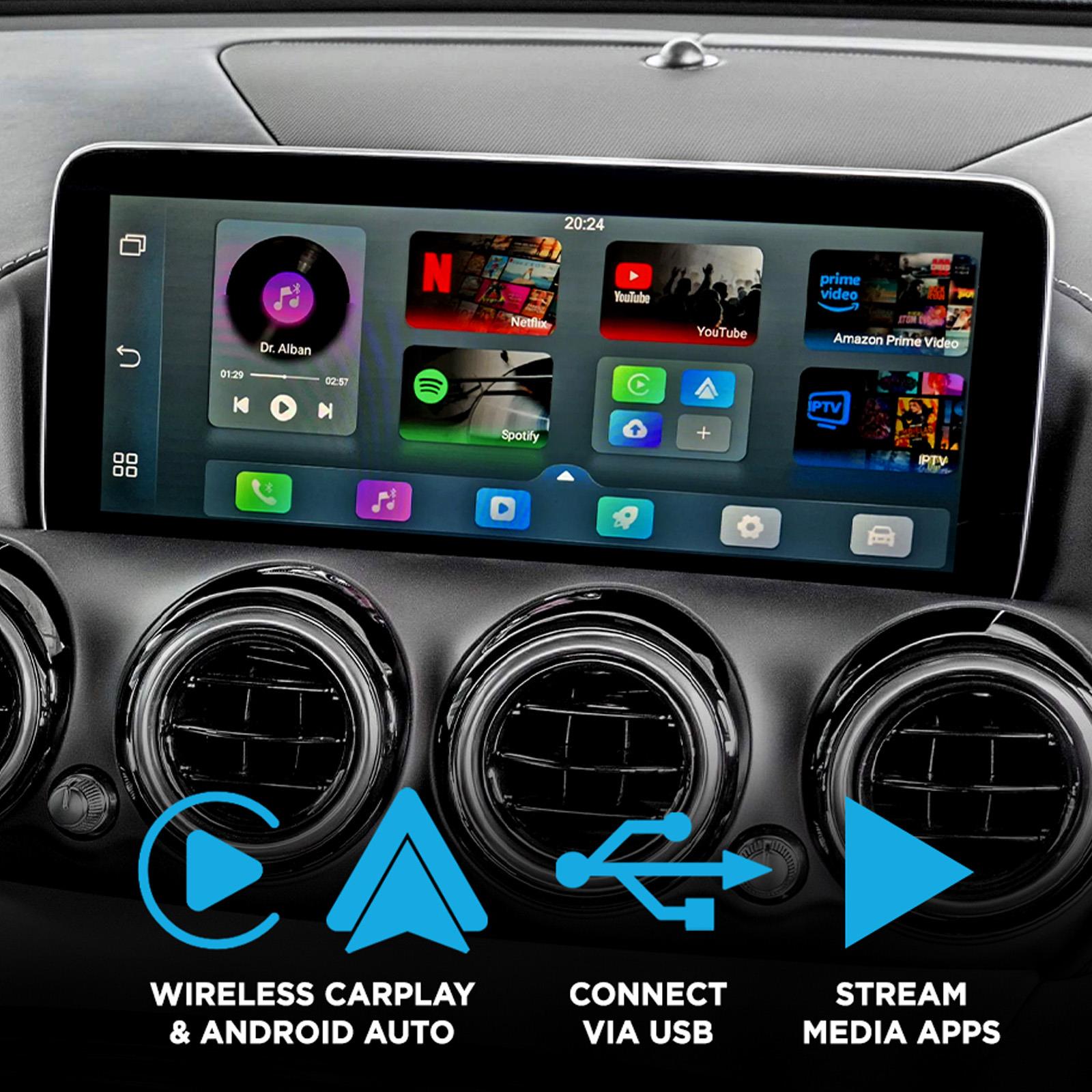 Upgraded UPIABOX  - Wireless Carplay & Android Netflix Youtube Prime Spotify IPTV App Multimedia Adaptor
