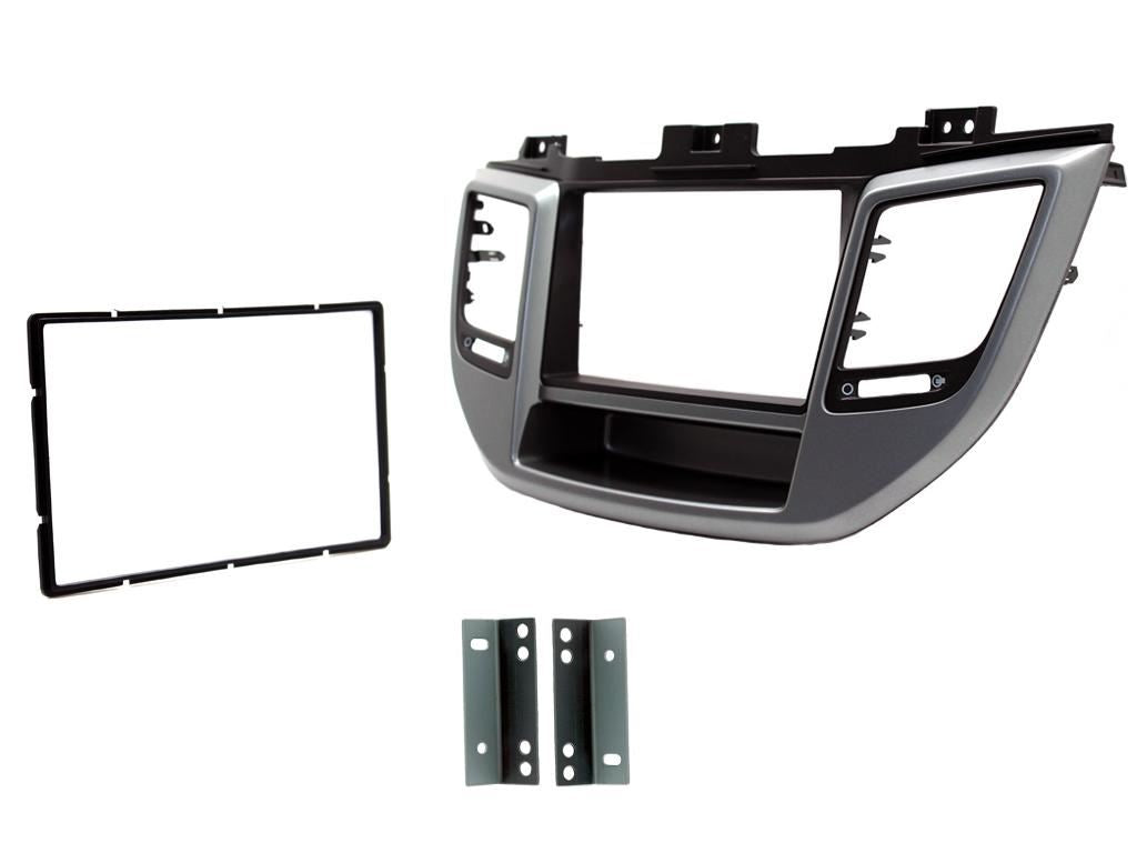 SONY DAB+ Apple | Android Double Din Stereo Fitting Kit + Steering Wheel Stalk Controls to fit Hyundai Tucson 2015-21