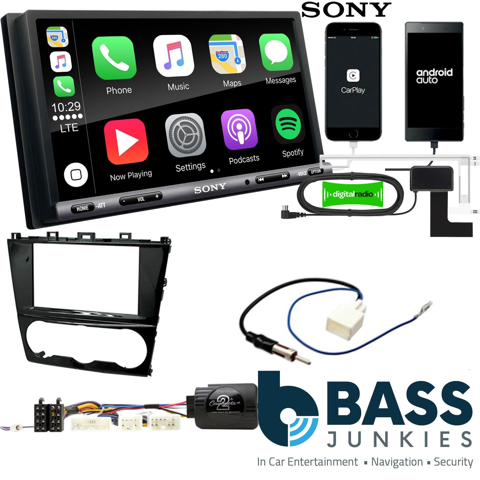 Sony 6.95" Screen Double Din + Fitting Kit - to fit Subaru Forester 2013-18 | Subaru Impreza 2011-16 | Subaru XV 2013-18