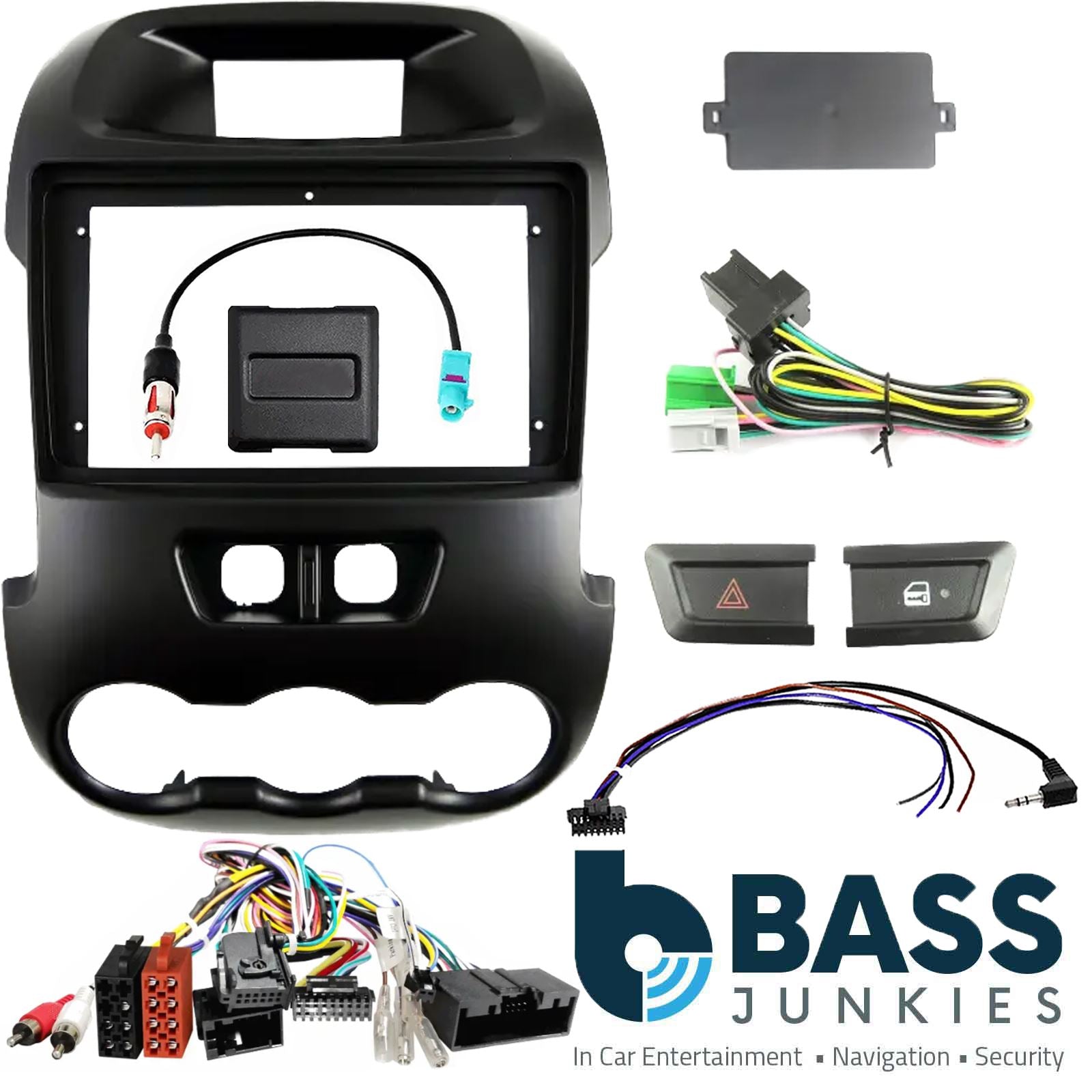 Kenwood 9" CarPlay Android Car Stereo Kit For Ford Ranger With Switches 2012 On