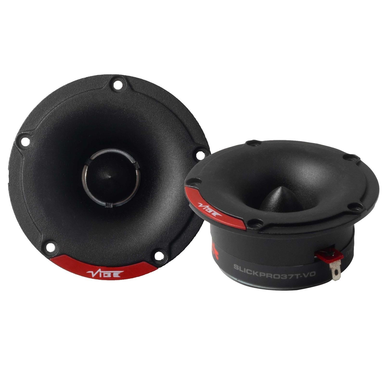 VIBE SLICKPRO37T-V0 - 3.7" 98mm 225 Watts Titanium Diaphragm Car Bullet Tweeters