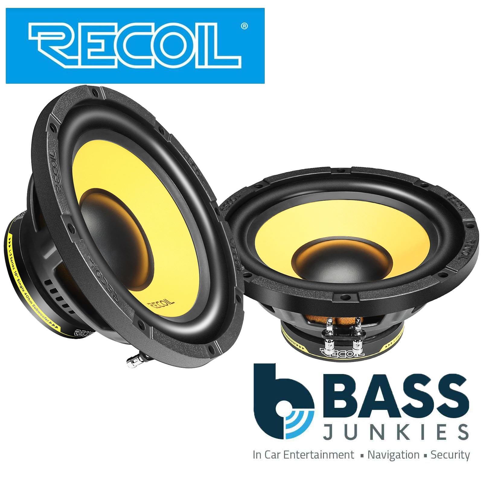 Recoil LW12S4 - 300 Watts 12" 30cm Single Voice Coil 4-Ohm Car Sub Subwoofer