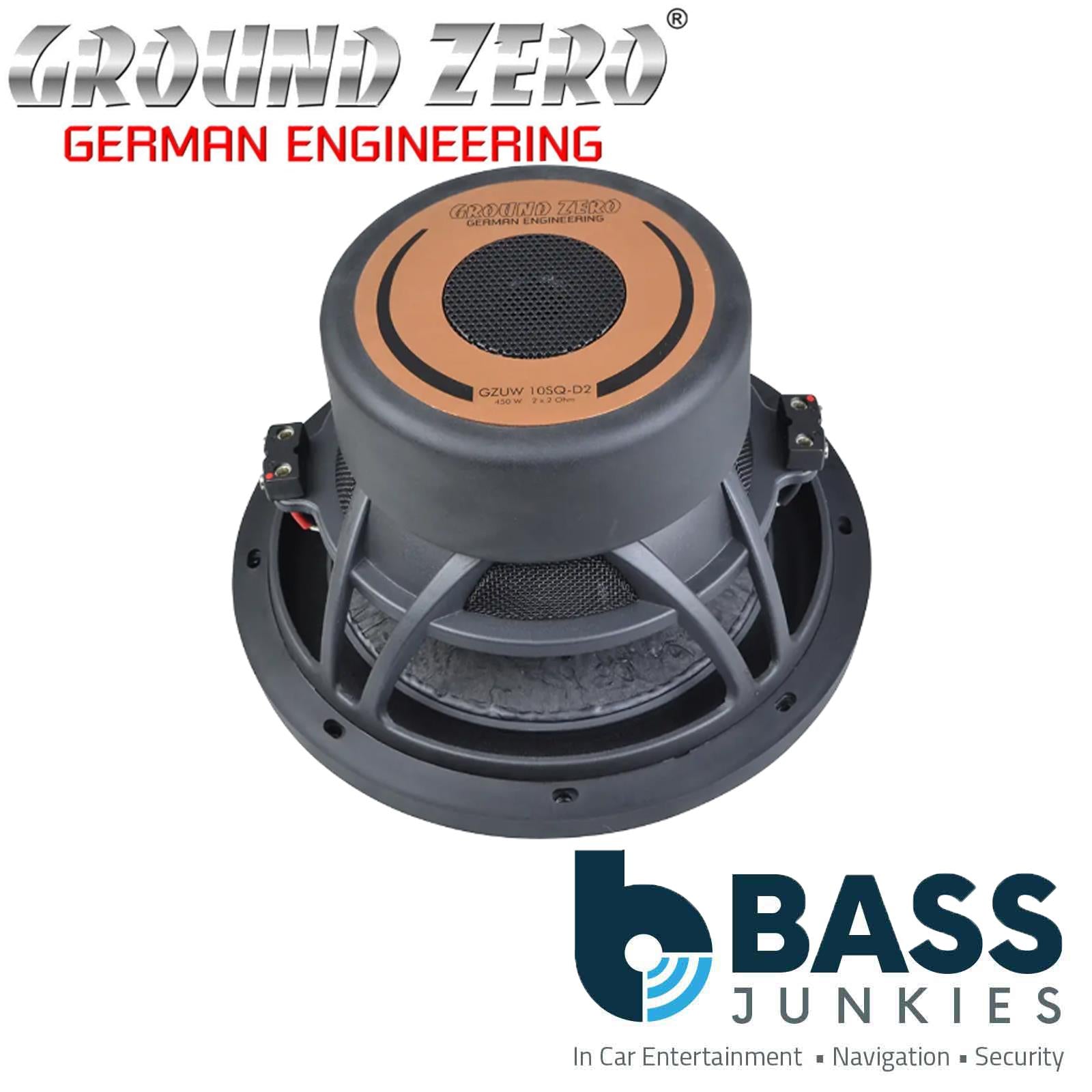 GROUND ZERO GZUW 10SQ-D2 900 Watts RMS 10″ sound quality subwoofer