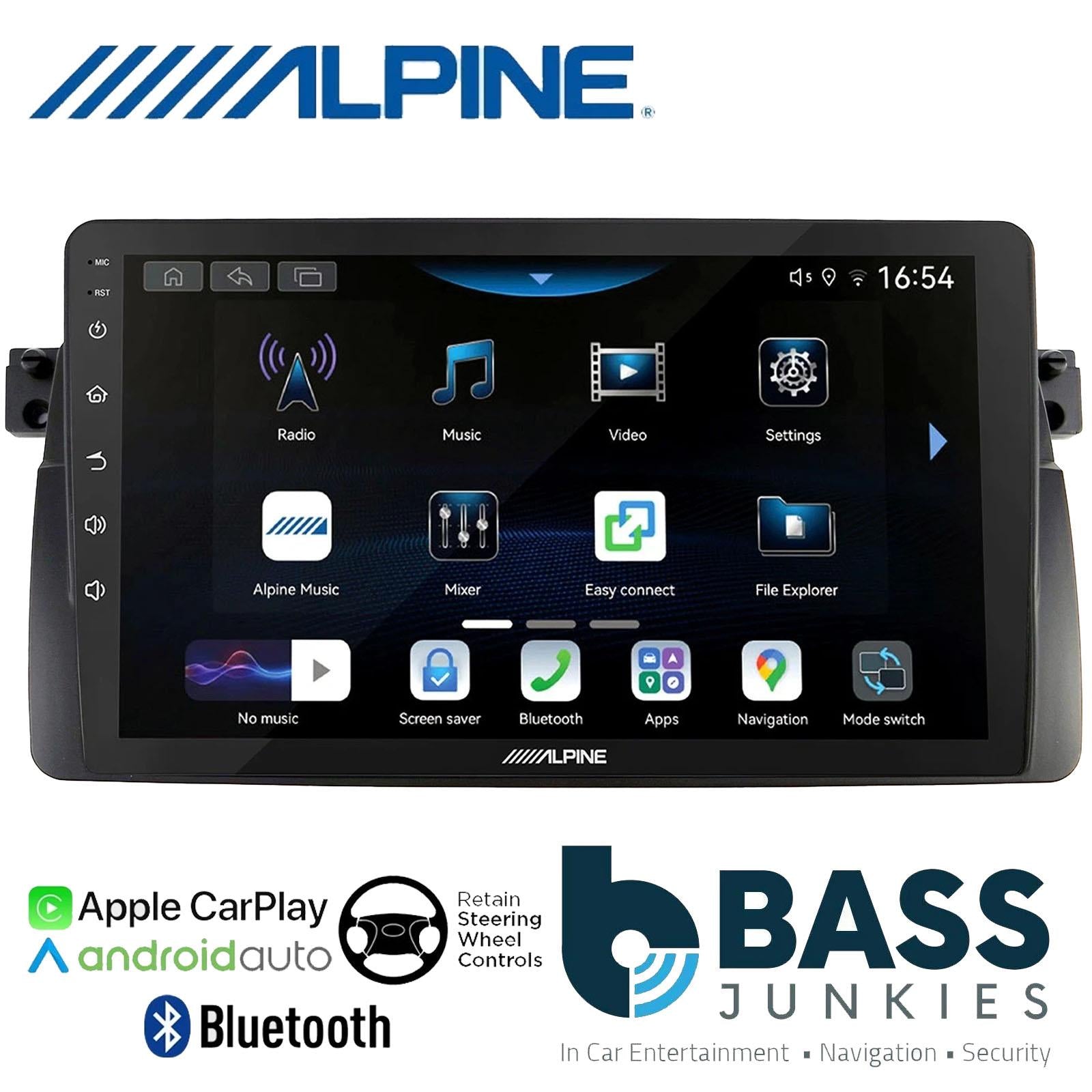 Alpine 9" CarPlay Android Car Stereo Kit For BMW 3 Series E46 1998 - 2005