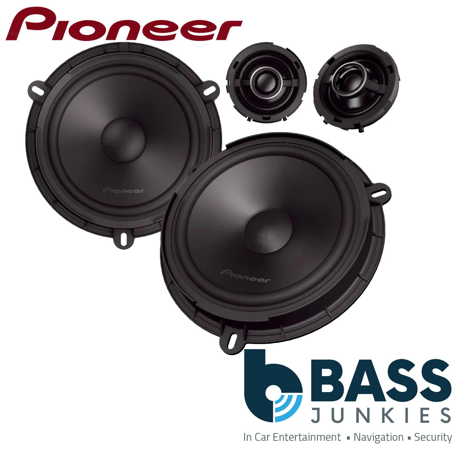 Pioneer 700 Watts 6.5" Component Front Door Car Speakers for Fiat 124 Spider 2016-19