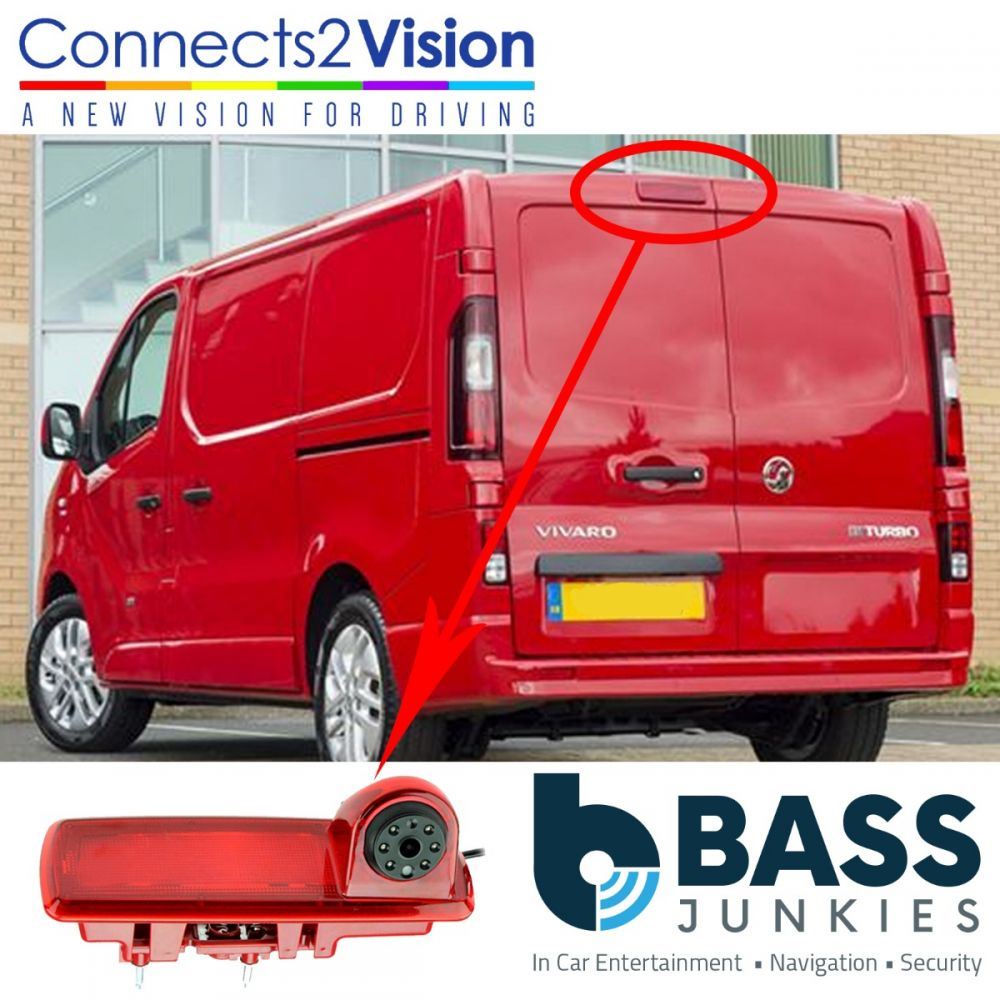Vauxhall Vivaro 2014 Onwards Van Brake Light Reversing Camera & 5" Screen Kit