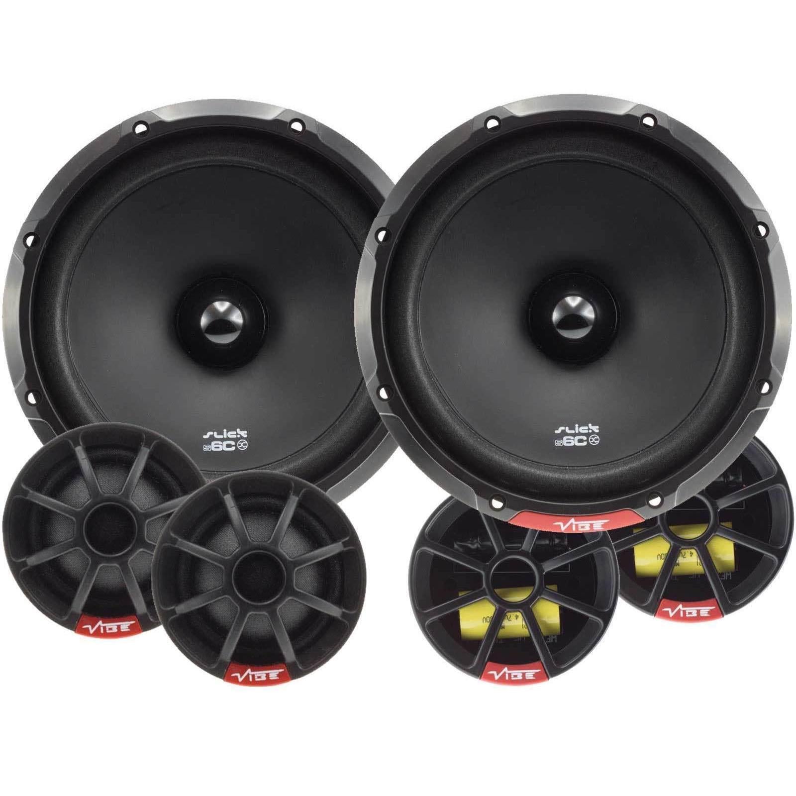 Vibe SLICK6C-V3 - 6.5" 540 Watts 2-Way Component Car Speaker Kit