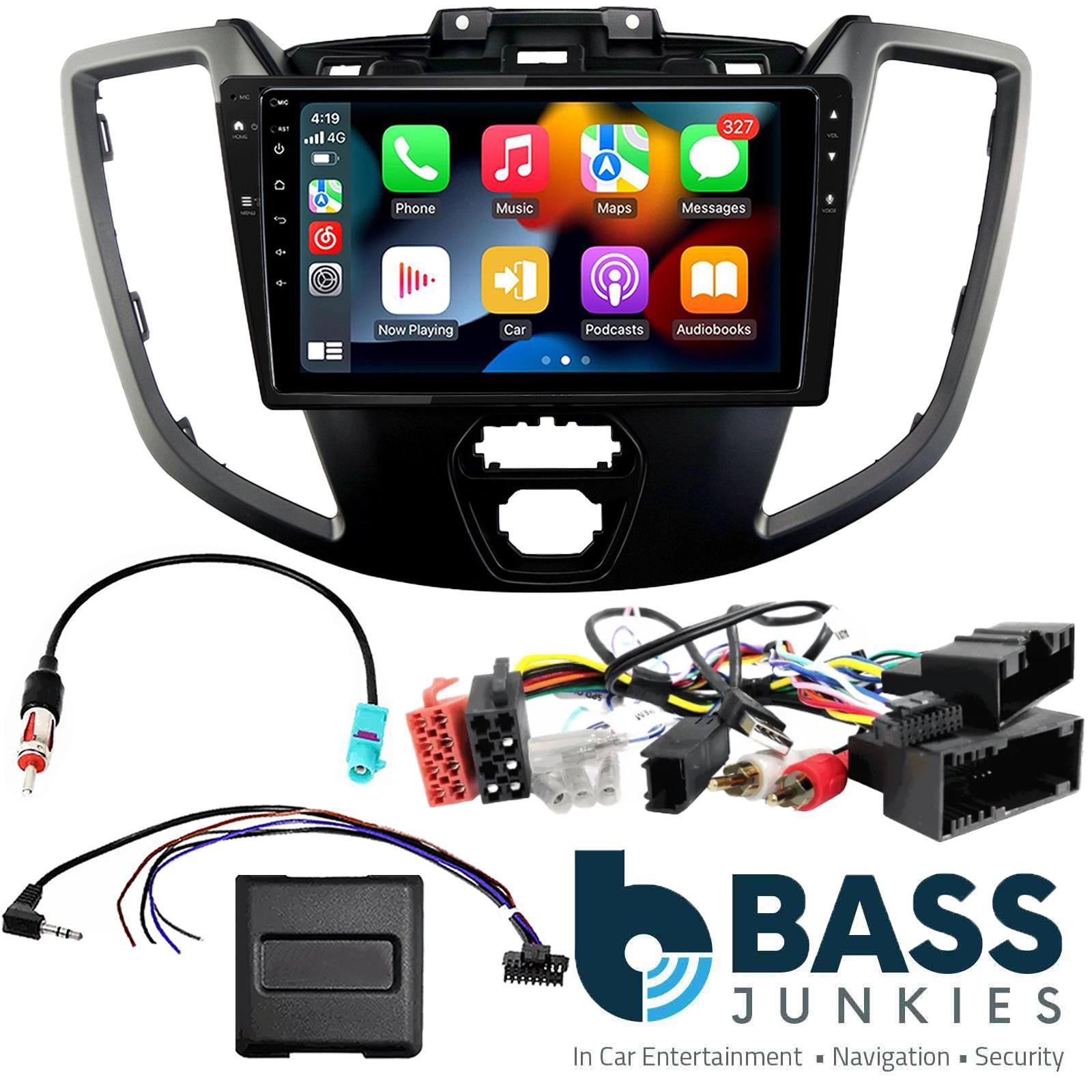 UPGRADED 9" CarPlay Android Car Stereo Fitting Kit For Ford Transit 2015 Onwards