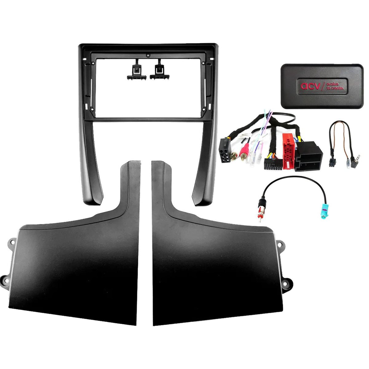 For Porsche Cayman 2005-11 9" Android Fascia & CAN Bus MOST Amplified Fitting Kit
