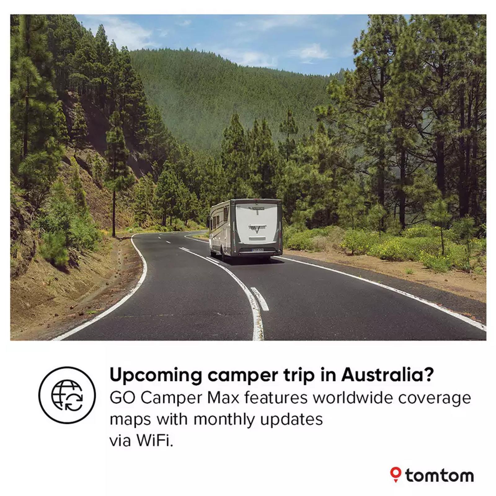 TomTom GO Camper Max 2nd Gen 7" Caravan & Motorhome GPS Portable Navigation