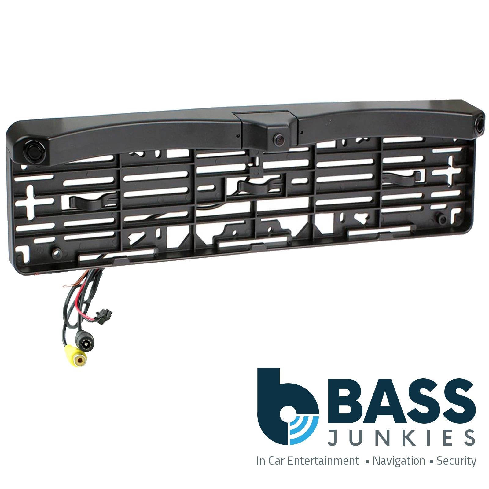 Universal Car Number Plate Holder with Reversing Camera & 2 Rear Parking Sensors